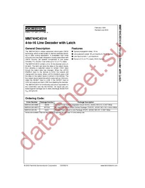 MM74HC4514N datasheet  